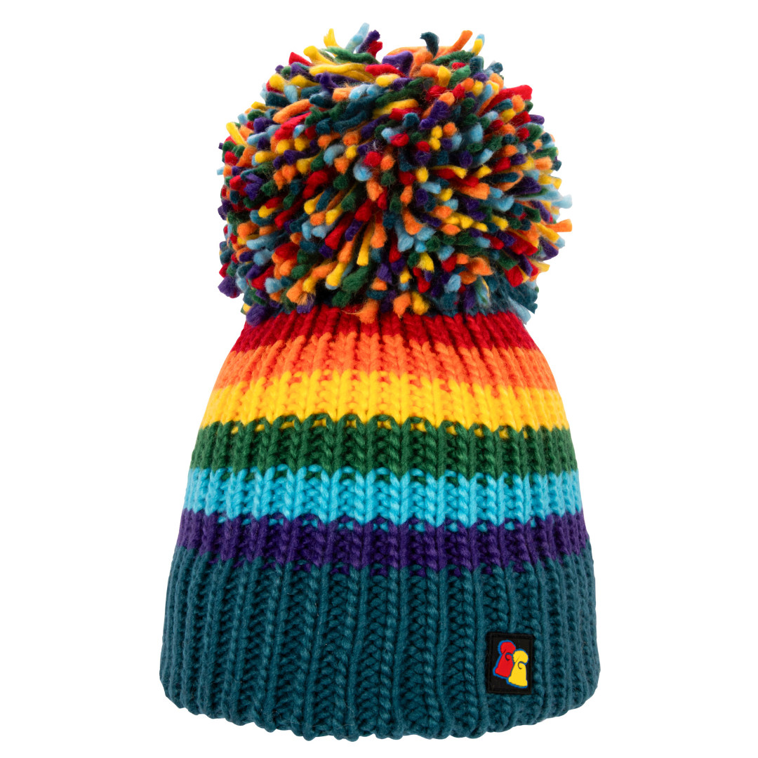 Smarty Party Rainbow Bobble Hat Big Bobble Hats Big Bobble Hats Ltd