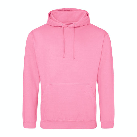 Large Candyfloss Pink Plain Hoodie