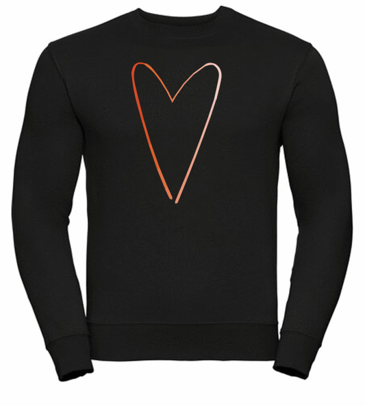 Soul Movement and Massage Black Heart Sweatshirt