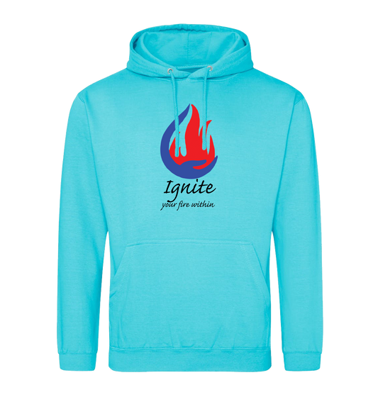 Extra Large Turquoise Braid Sisters Hoodie