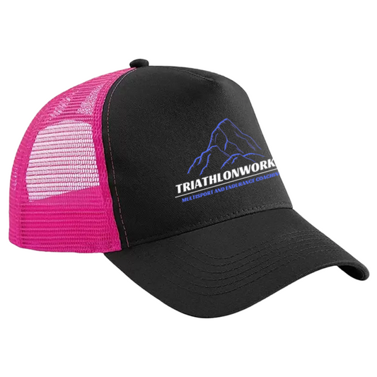 Triathlonworkx Pink and Black Cap