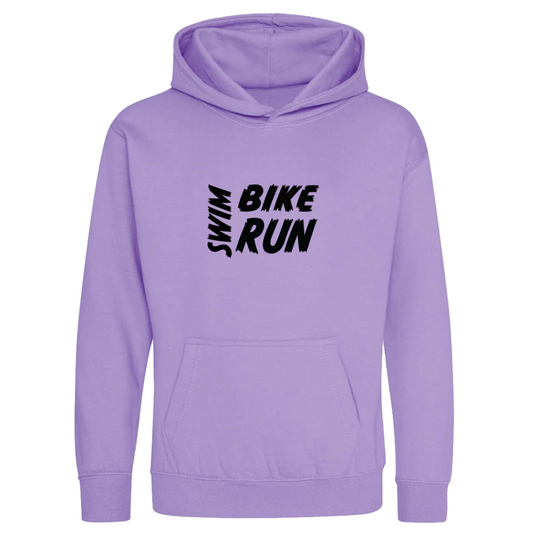 Kids Swim Bike Run Hoodie