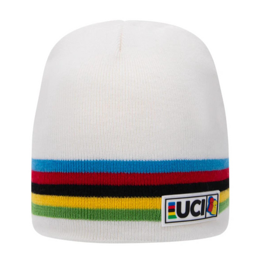 UCI White Rainbow Beanie