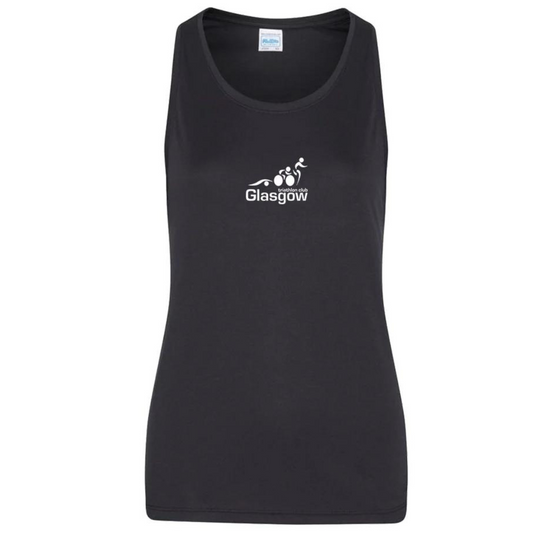 Glasgow Triathlon Club Ladies Technical Black Running Vest