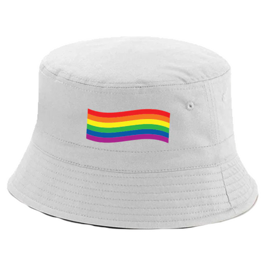 Adult Wavy Rainbow Bucket Hat