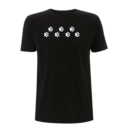 Small Black Paw Prints Women's T-Shirt