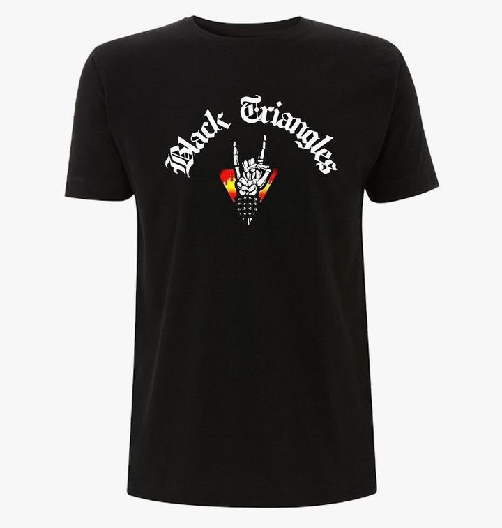 Black Triangles Black T-Shirt